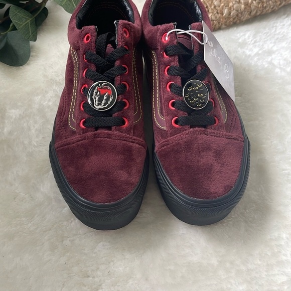 Disney Vans Red and Black Skate Sneakers - Picture 4 of 15